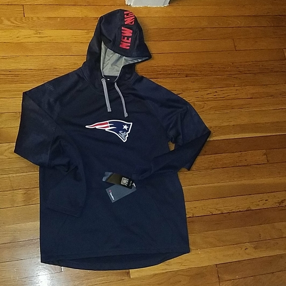 New England Patriots Navy hooded sweatshirt - Picture 1 of 2